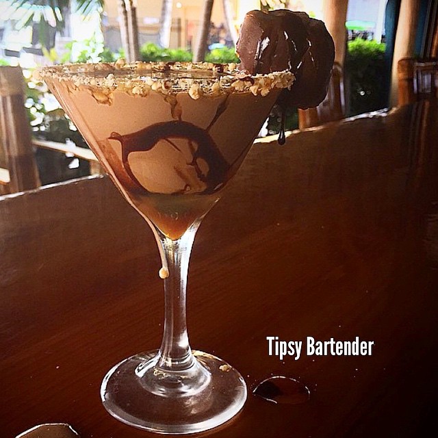 Chocolate Turlte Martini Cocktail