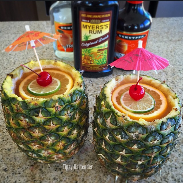 Pineapple Mai Tai Cocktail