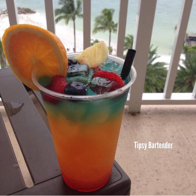 Rainbow Breeze Cocktail