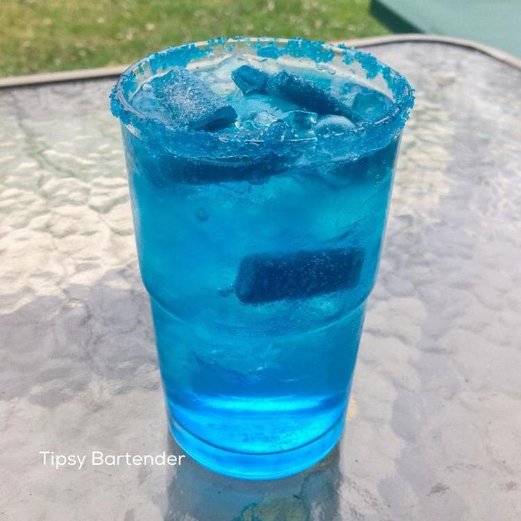 Sour Blue Cocktail