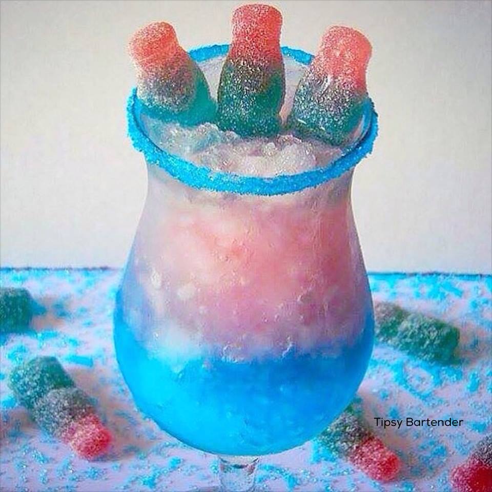 Bubblegum Bottle Fizz Cocktail