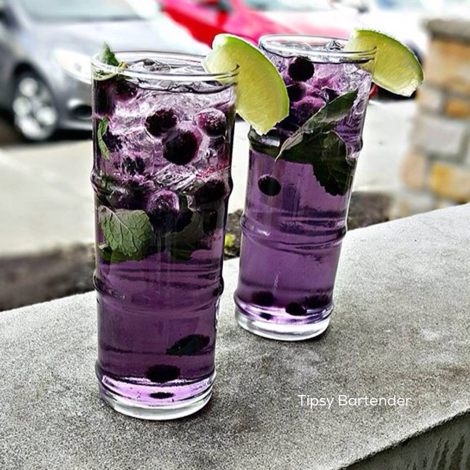 Lavender Blueberry Mojito