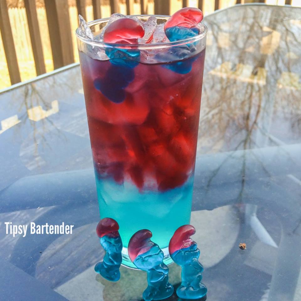 Drunken Papa Smurf Cocktail