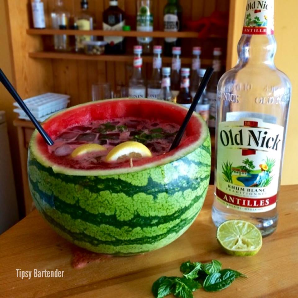 Giant Watermelon Mojito