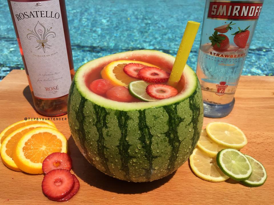 Mini Vodka Watermelon Bowl