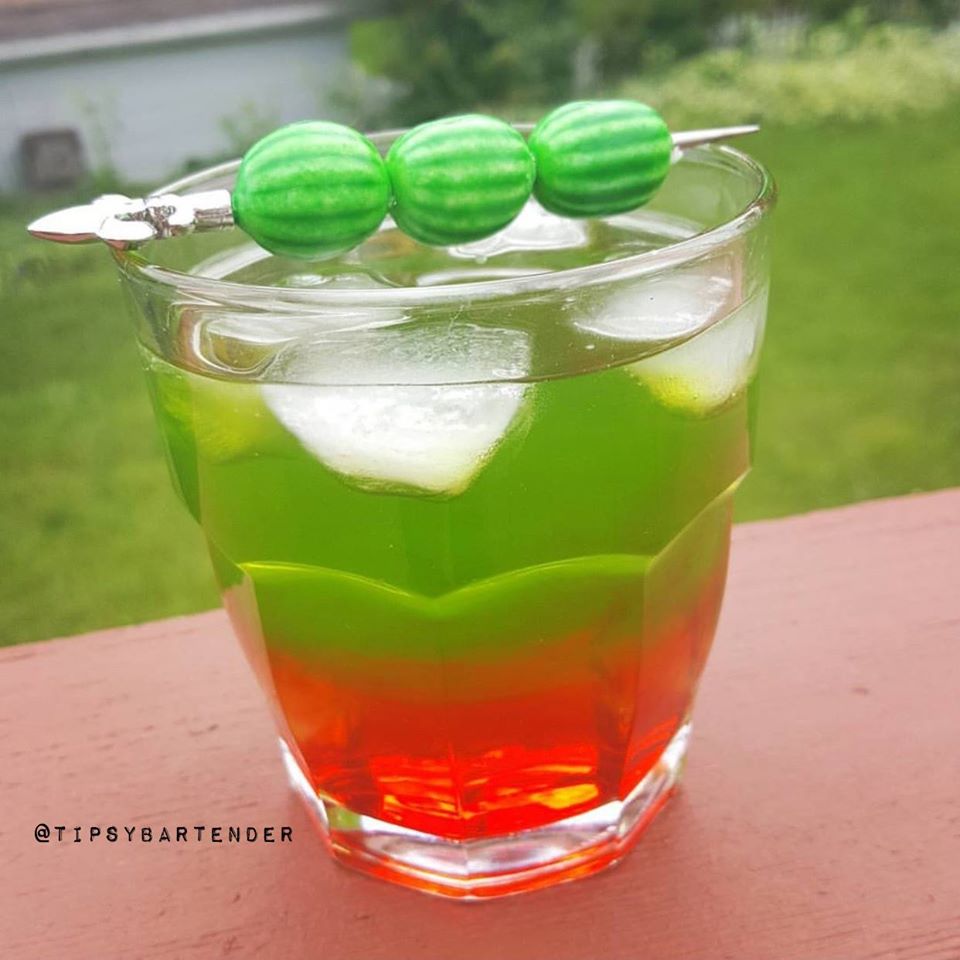 Upside Down Watermelon Cocktail