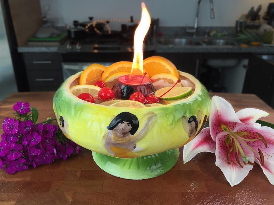 Volcano Bowl Cocktail