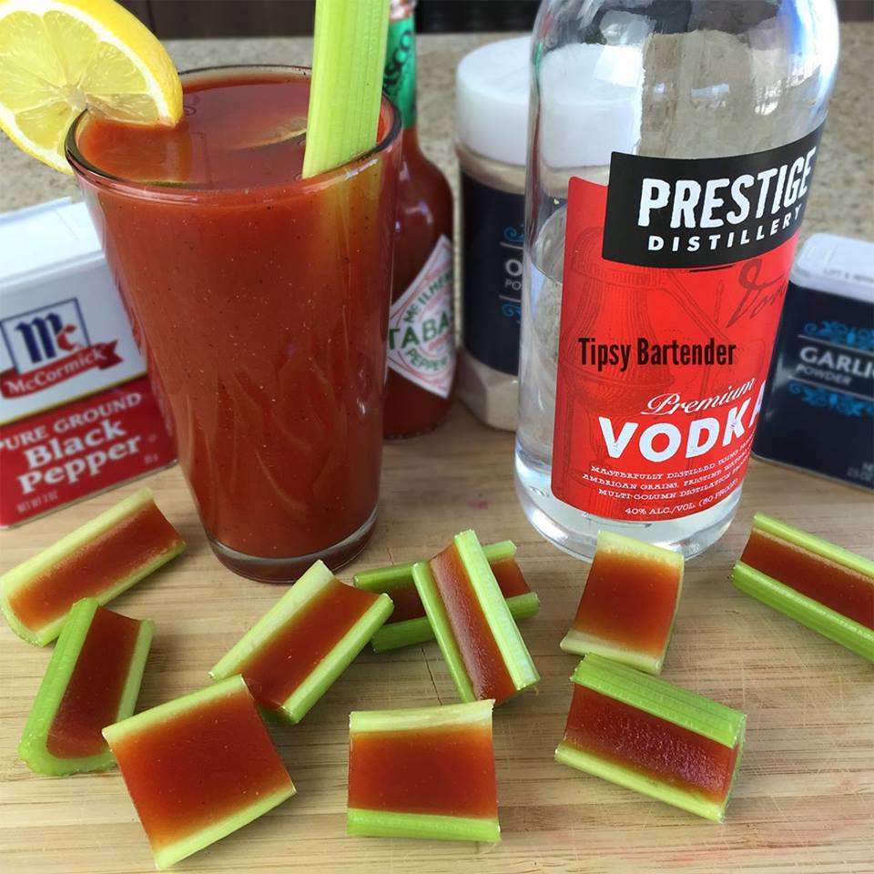 Bloody Mary Jello Shots