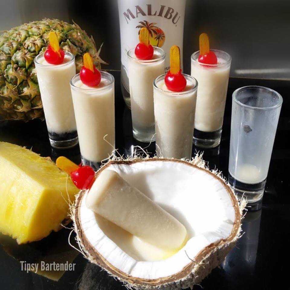 Pina Colada Popsicles