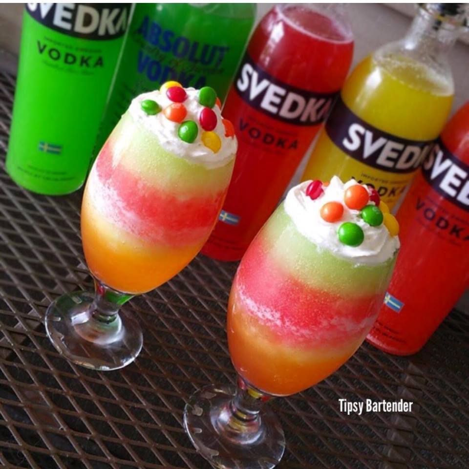 Slutty Skittle Shots