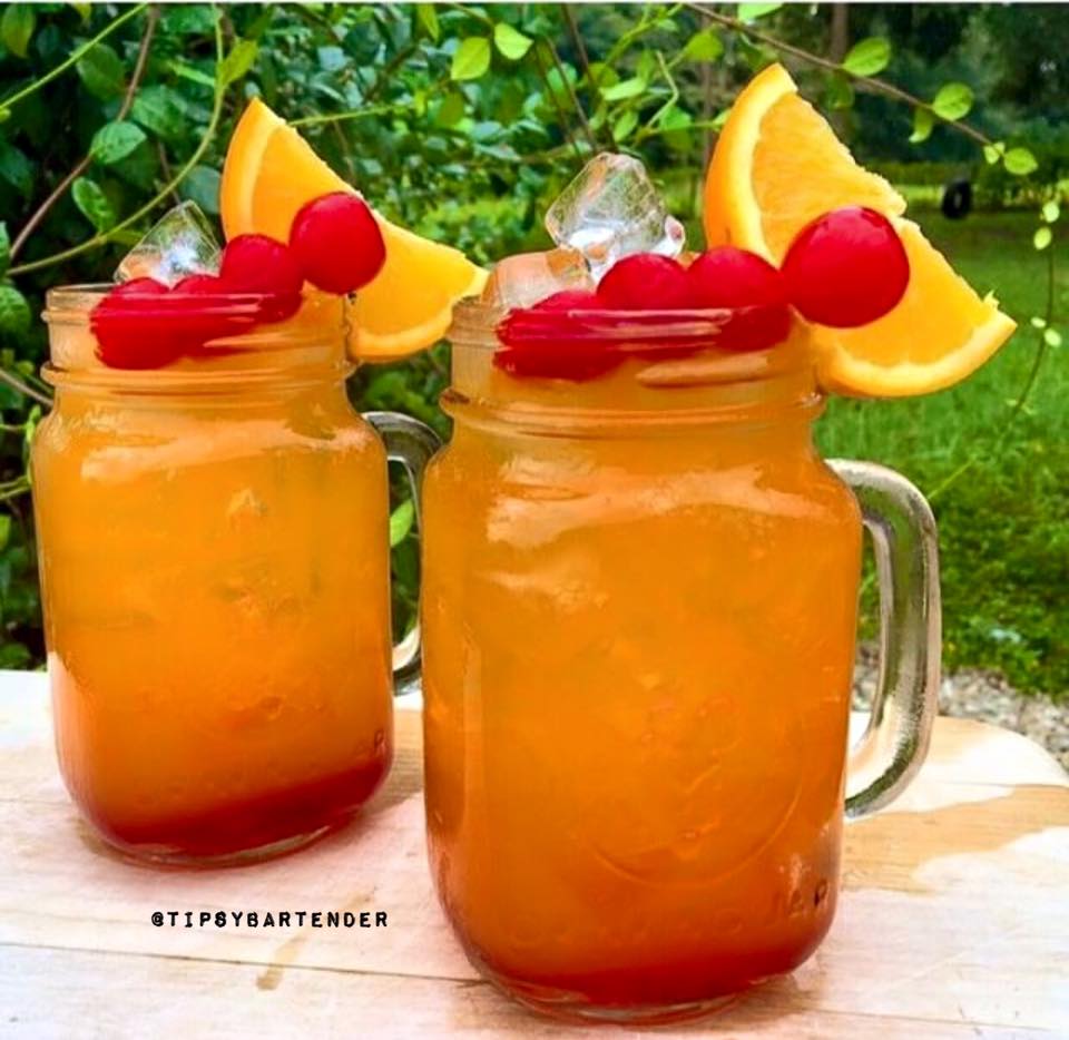 Passion Rum Punch Cocktail