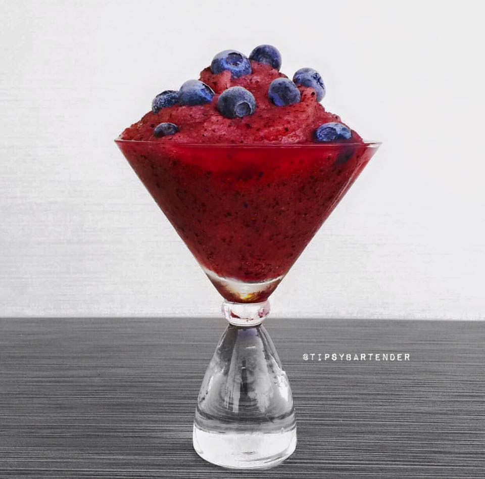 Blueberry Lemon Slushie Cocktail