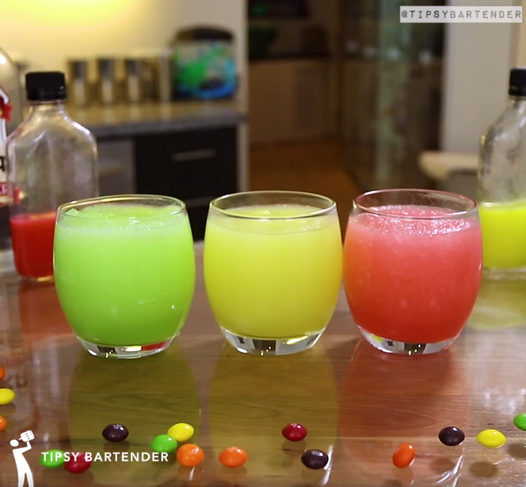 Skittles Slushie Cocktail